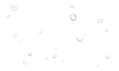Realistic water drops. PNG drops, condensation on the window, transparent water drop. Abstract water drops, bubbles on transparent background, digital liquid design, Stock royalty free