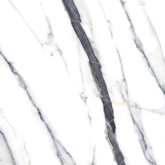Luxury White Statuario Marble Texture Background with Bold Black and Grey Veins. Elegant Natural Stone Surface. Modern Minimalist Design for Kitchen Countertops, Flooring, and Premium Interiors.