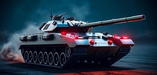 Modern main battle tank, powerful armament, advanced armor, machine, technology