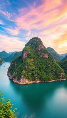 The iconic Hai Van Pass, a natural barrier and weather watershed in Vietnam,  route,  north