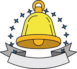 illustration logotype of a bell