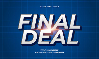 final deal editable text effect