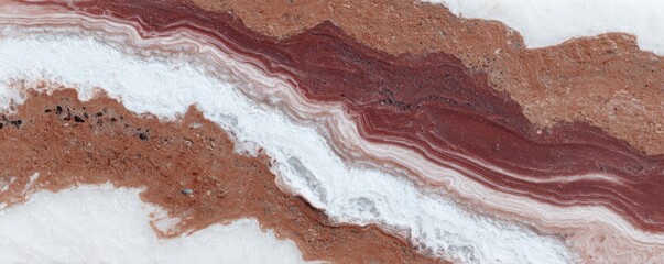 Obraz premium Red lace agate marble background with intricate patterns