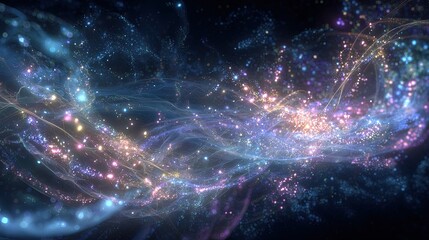 Abstract Colorful Cosmic Background