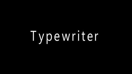 Obraz premium White Text Typewriter Centered on Black Background lettering typography