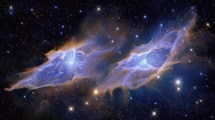 Colorful Nebulae In Deep Space