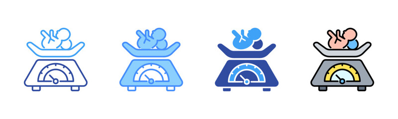 Weight Icon, Multi Styles Icon Set