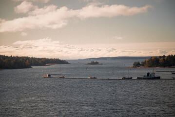 Ferry arriving in Sweden after a Baltic crossing