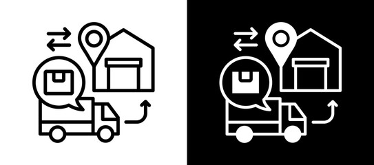 Location whiteblack icon