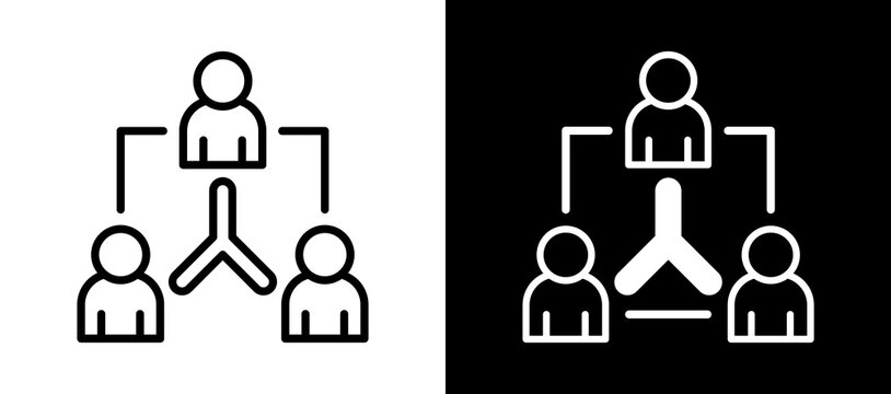 Coordinating whiteblack icon