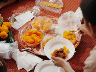 breakfast in the restaurant