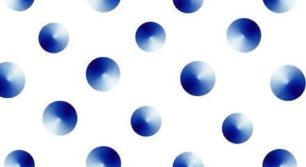 Modern blue gradient circles pattern on clean white background for design
