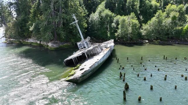 USS Plainview AGEN-1 ship wreck columbia