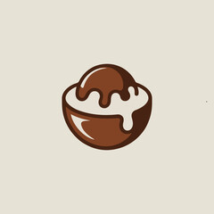 chocolate ice cream vector