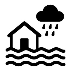 Simple Flood Icon Vector