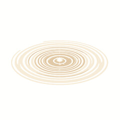 Abstract illustration of concentric beige ripples, symbolizing focus, expansion, or a calming ripple effect in a modern design