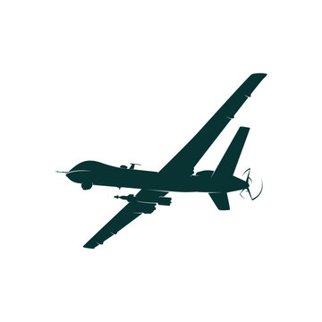 FPV Military Drone Illustration Graphic Design Vector