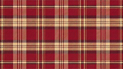 Cozy Cranberry Woolen Tartan Seamless Design