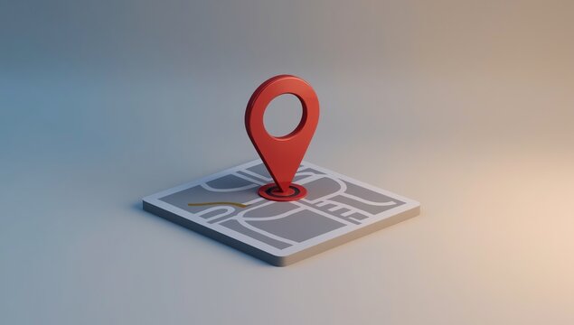 3d Road map. Pin icon symbol or gps travel route navigation marker and transportation place pointer
