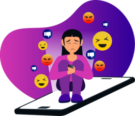  Cyber Bullying Illustration