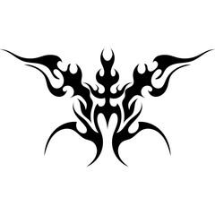 Ornamental gothic sigil patterns with neo tribal lines and cyber aesthetic details