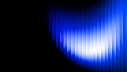 Modern Blue Futuristic Abstract Gradient Background with Ribbed Glass and Motion Wave Effect, Vector Illustration