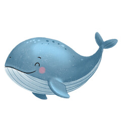 Children illustration of whale