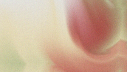 Blurred pink, green, and cream hues with noise texture. Suitable for abstract backgrounds, social media graphics, and website designs.