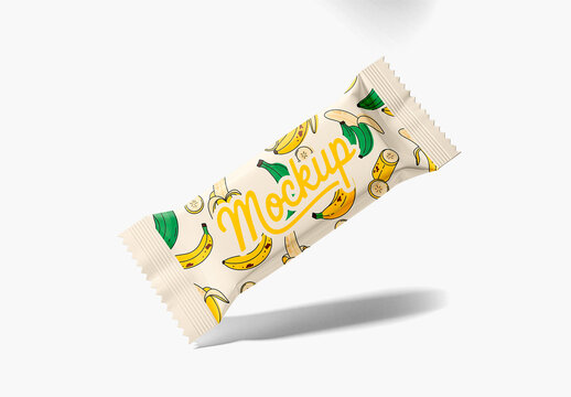 Flexible Foil Wrapper Mockup Candy