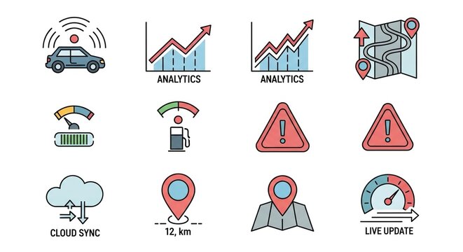 Automated driving technology with analytics and cloud connectivity for modern transportation solutions to optimize efficiency and ensure safety with live updates and mapping