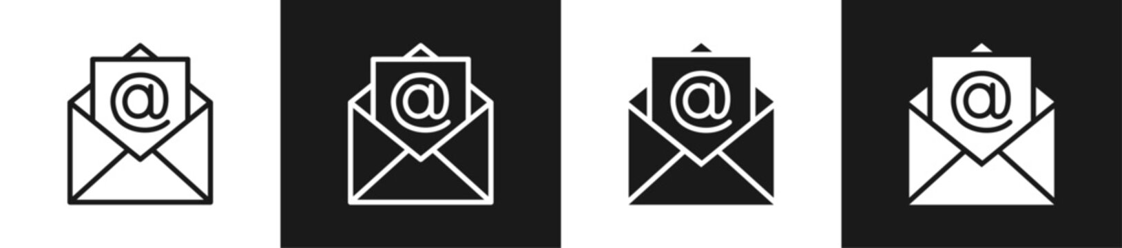 Opt-In Form Line N Glyph Style In White And Black Background