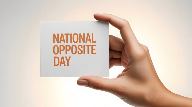 Celebrate National Opposite Day with creative ideas, funny activities, playful role-reversal challenges, entertaining content inspiration, and unique ways to enjoy this quirky holiday today - Powered by Adobe