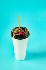 Blank white acrylic tumbler suitable for soft drink.