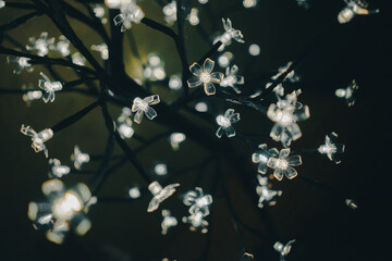 Decorative tree with lights as flowers