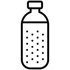 Sparkling Water Outline Icon