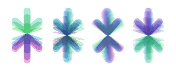 Arrow. Clash of business ideas. Concept of teams competing to achieve a goal. Dynamics. Vector for a brochure, poster, cover, postcard, presentation, flyer, or banner.