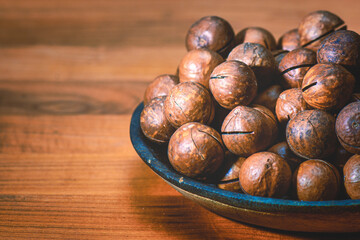 Macadamia nuts in a bowl