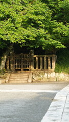 Fototapeta premium The old temple buildings view in Japan
