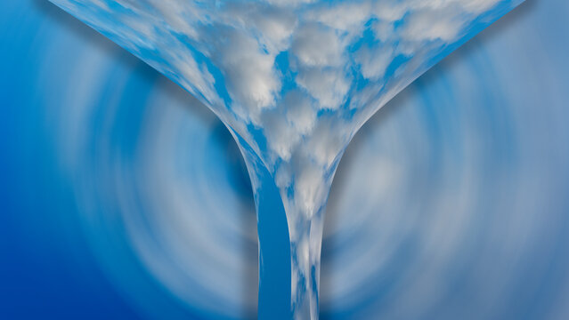 fotos azules abstractas de nubes blancas con cielo azul, en forma de cascada de agua