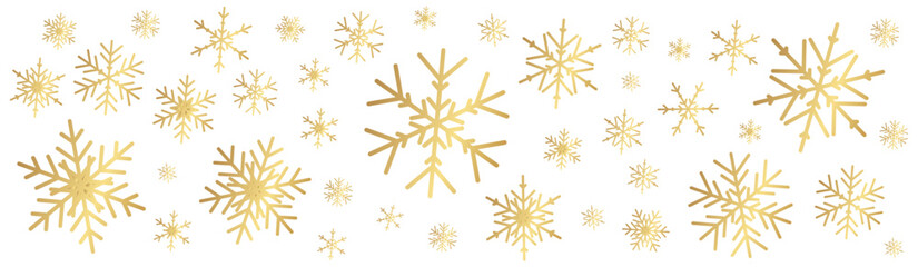 Elegant Christmas card with gold snowflakes pattern. Ideal for festive greeting designs and holiday season decor. © elena_garder