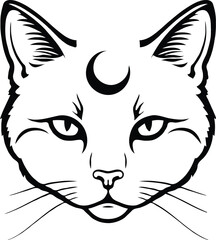 Magic & Celestial Line Art Bundle – Mystical Sun Moon Hand Crystal T-Shirt Designs