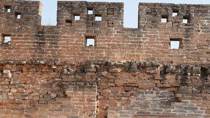 The great walls view which is located in Jinshan mountains in China 