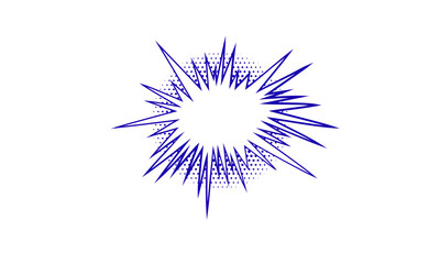 Obraz premium Comic book explosion burst element, radial burst, starburst, dotted circle graphic element