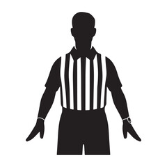 Obraz premium Sports Referee Silhouette