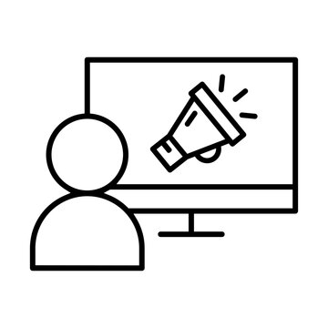 Advertising  icon vector. Ads illustration sign. commercial symbol. marketing Logo. promotion web icon.