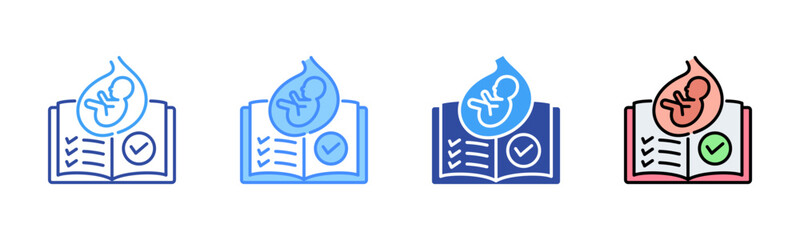 Prenatal Icon, Multi Styles Icon Set