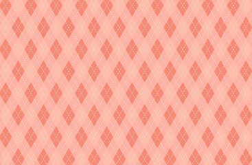 ピンク系アーガイルパターン