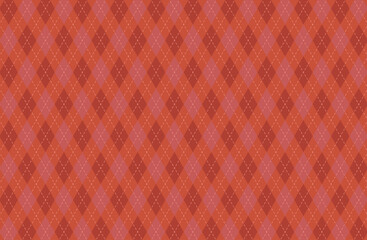 赤系アーガイルパターン