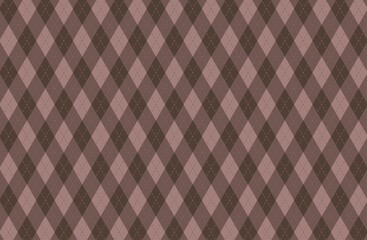 茶色系アーガイルパターン