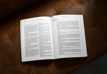 Mockup Of Customized Open Magazine